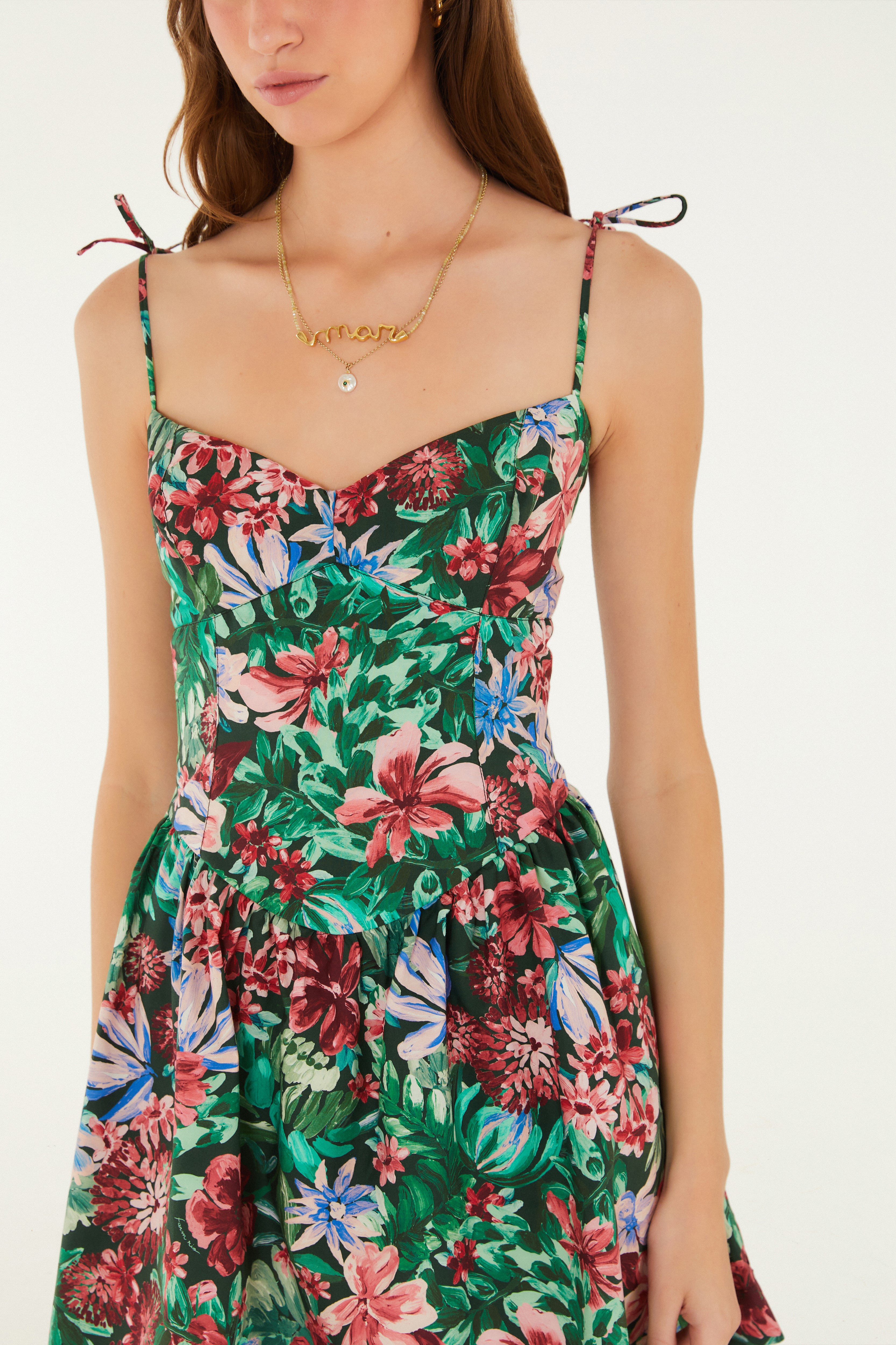 Vestido Curto Estampado Florabela