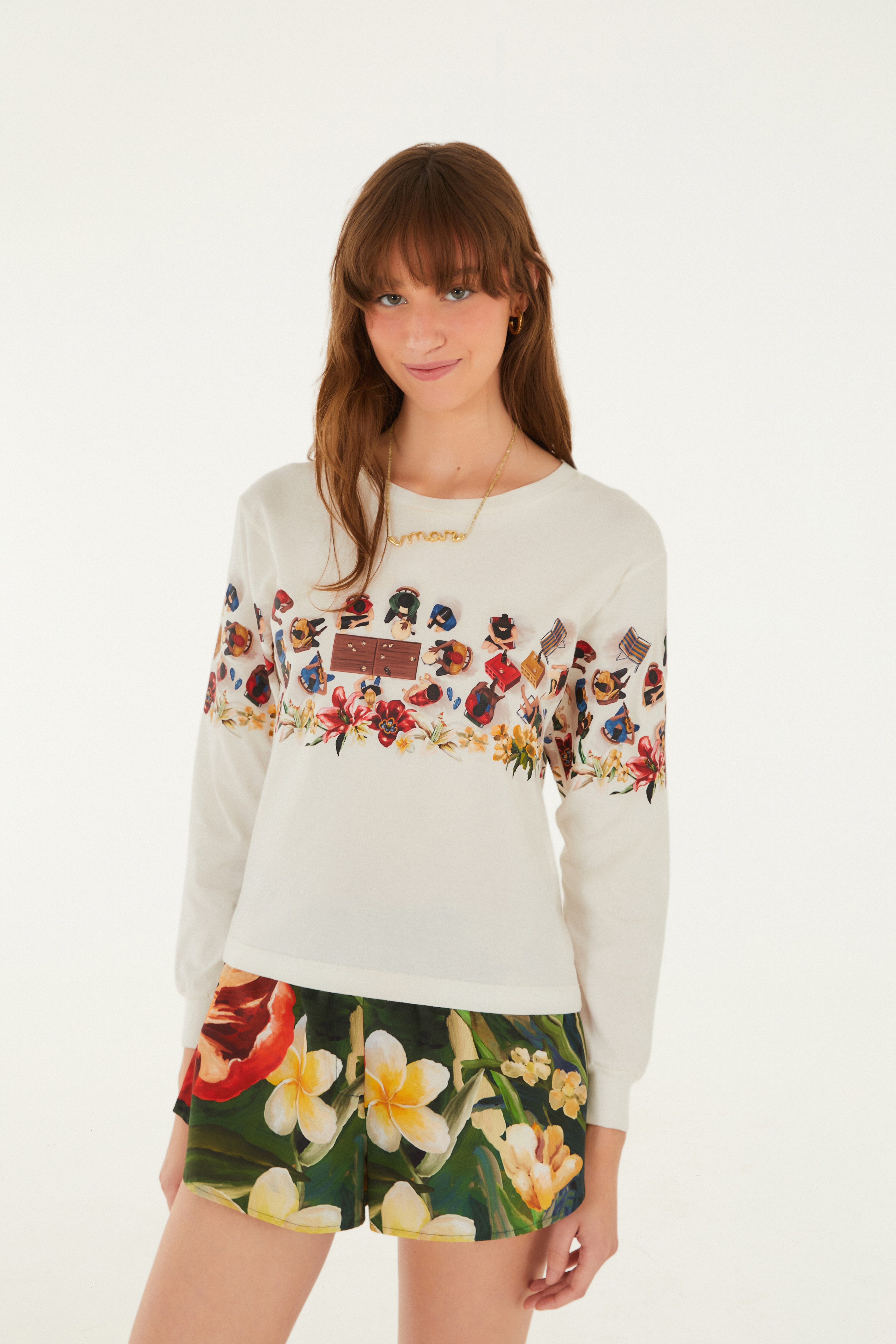 Blusa Manga Longa Rua Do Samba