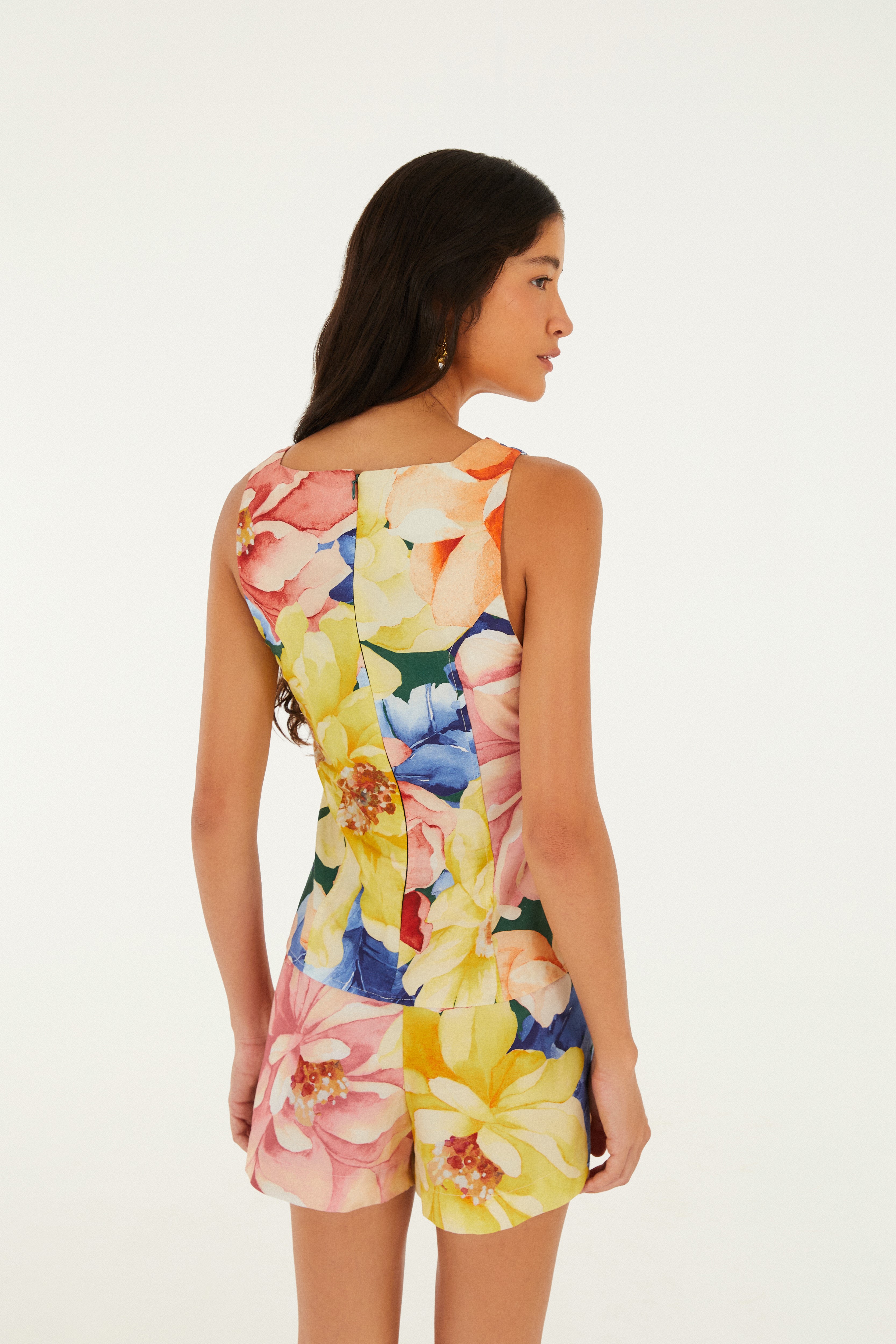 Blusa Estampada Floral Doce