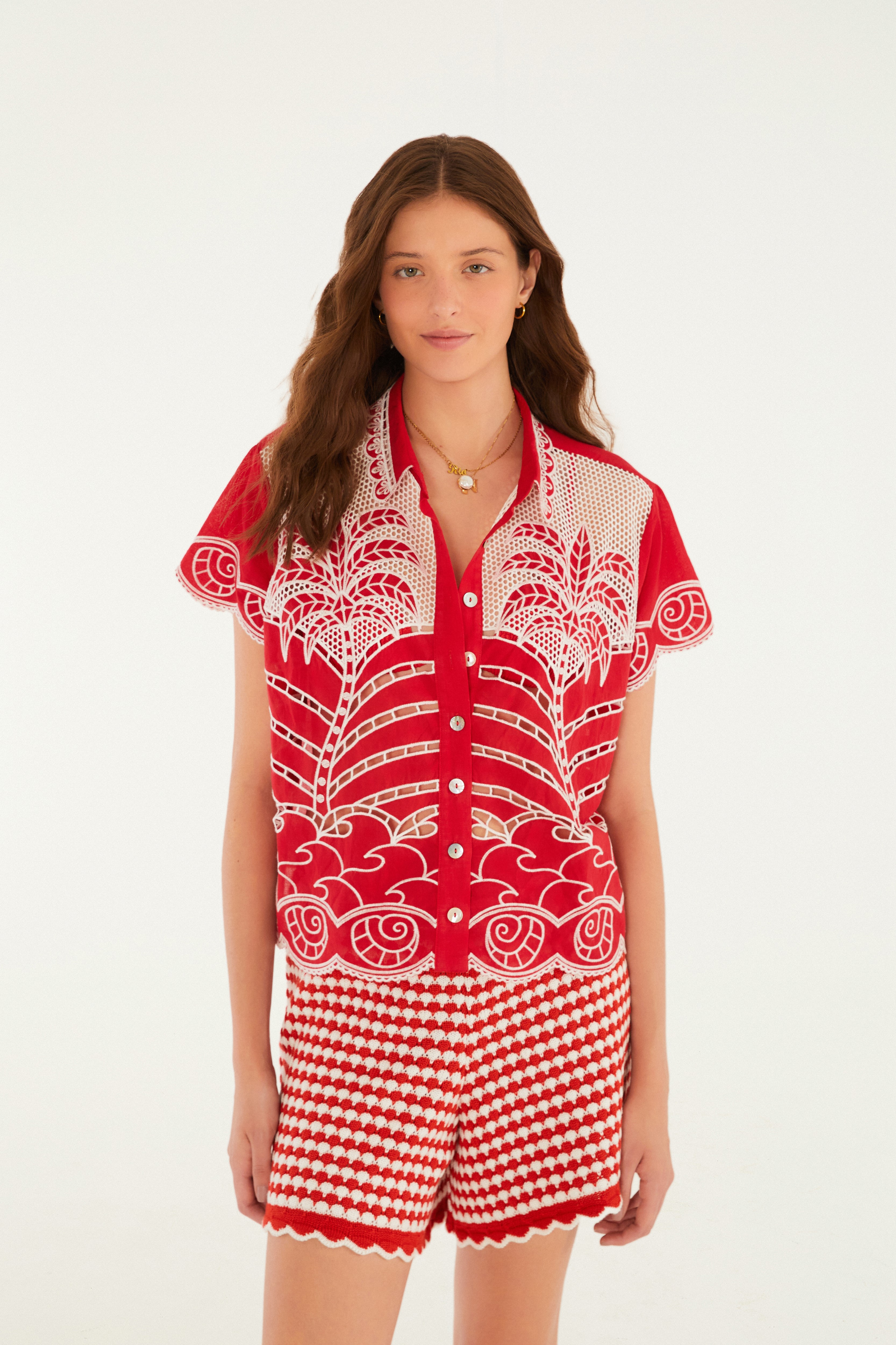 Camisa Artesanal Coqueiro