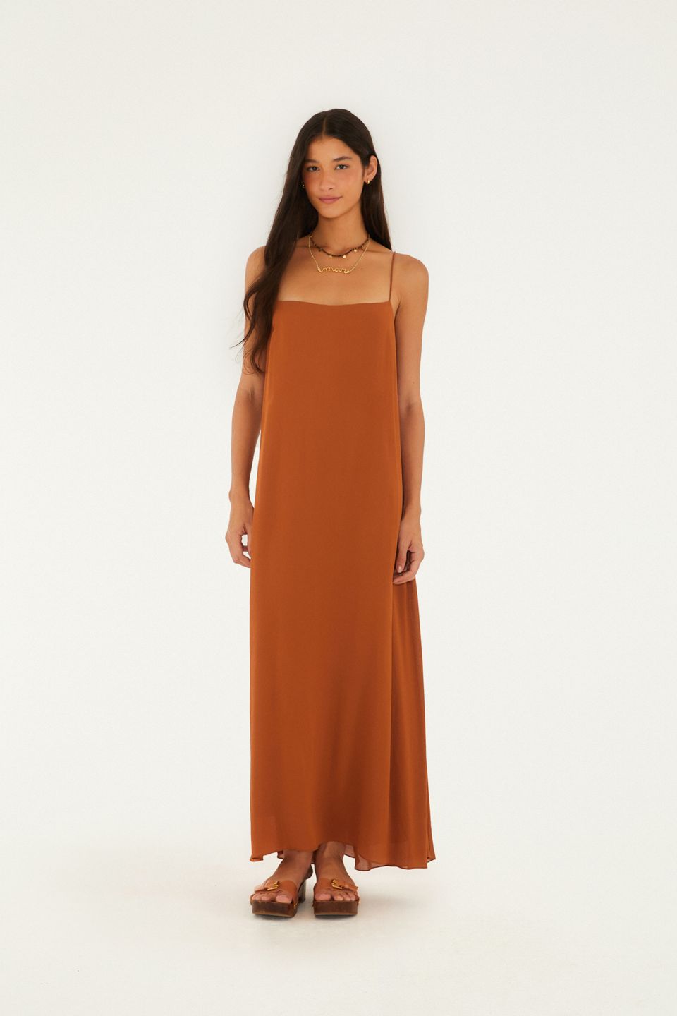 Vestido Longo Liso