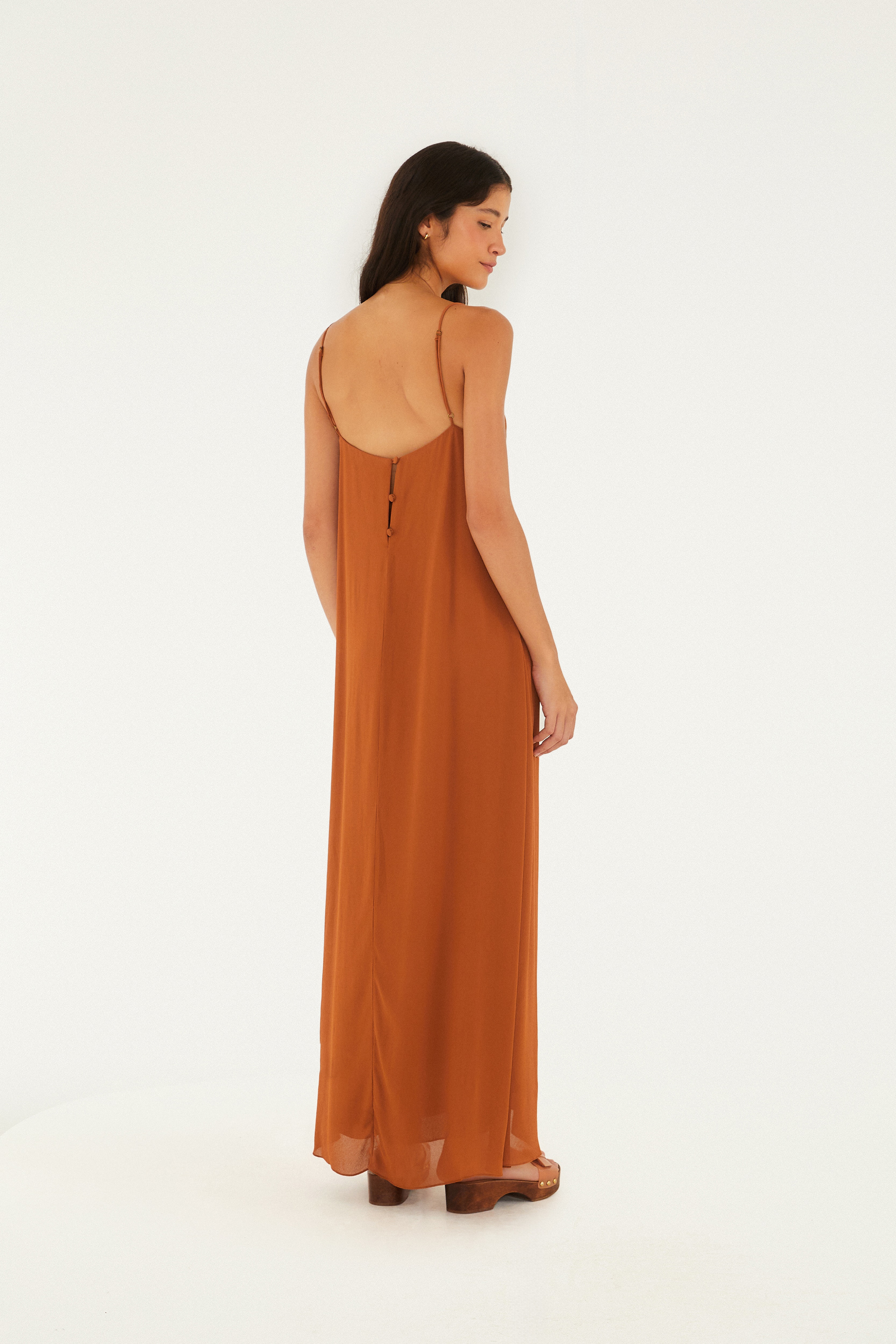 Vestido Longo Liso