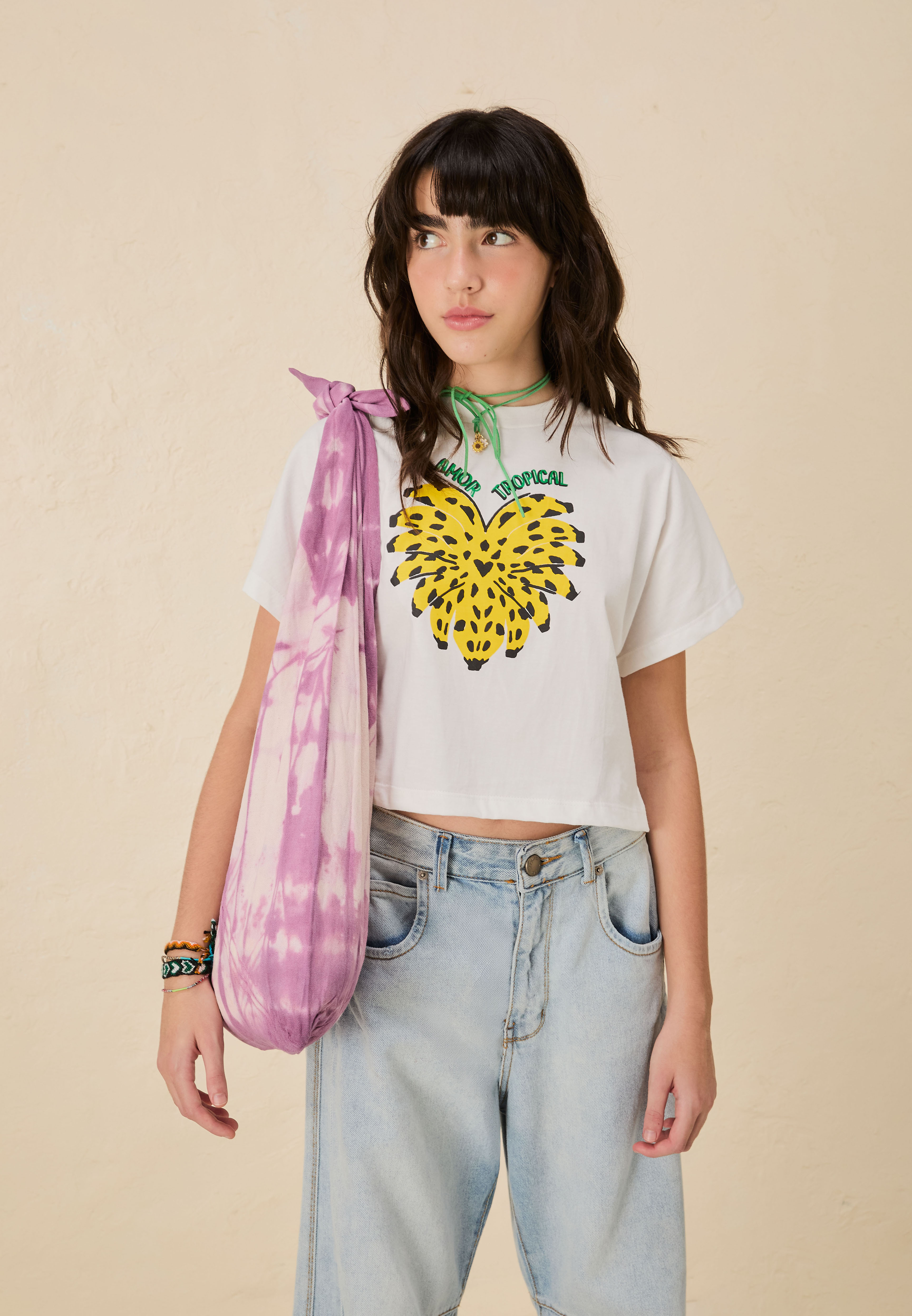 Camiseta Silk Amor Tropical