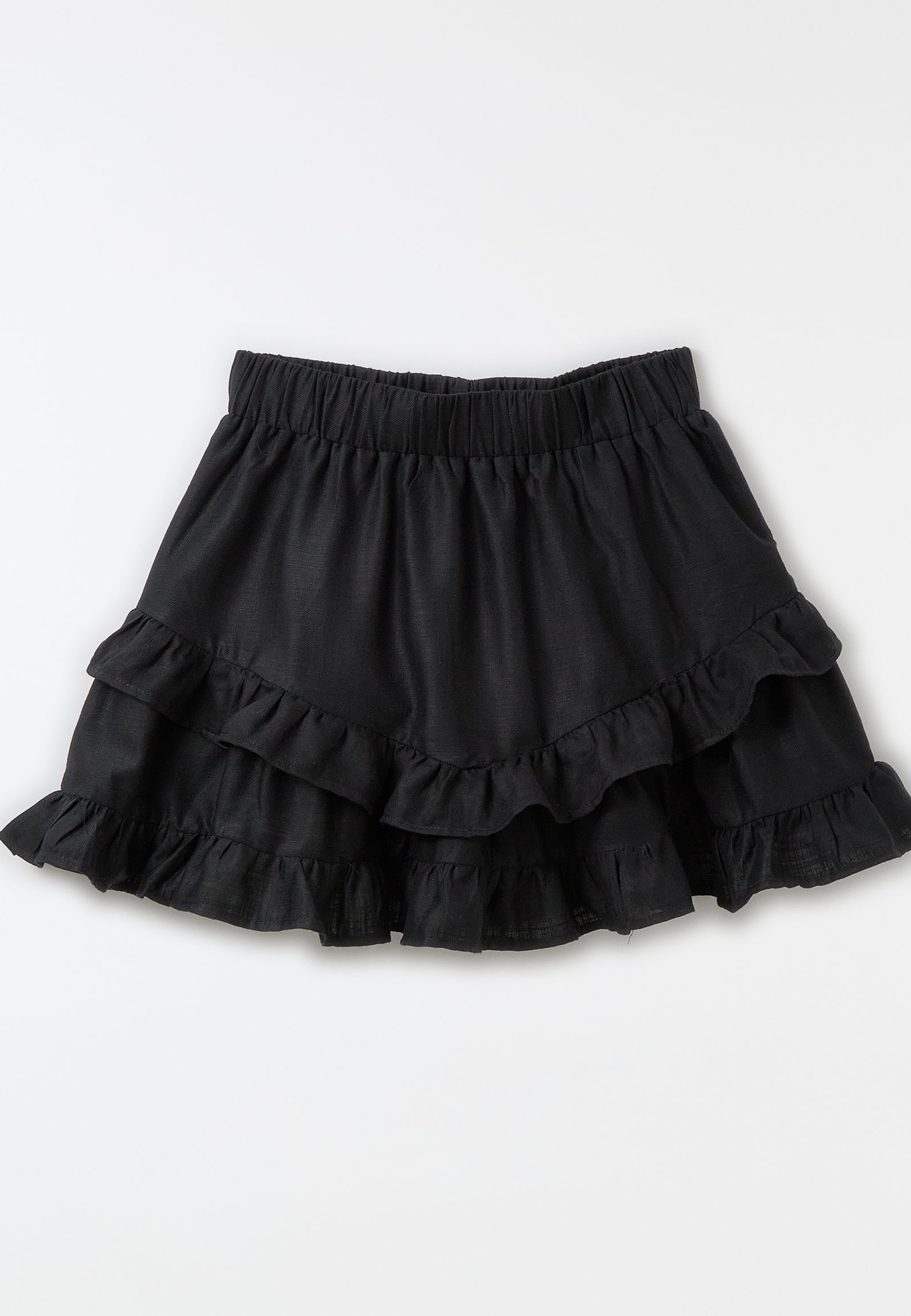Short Saia Babados Liso