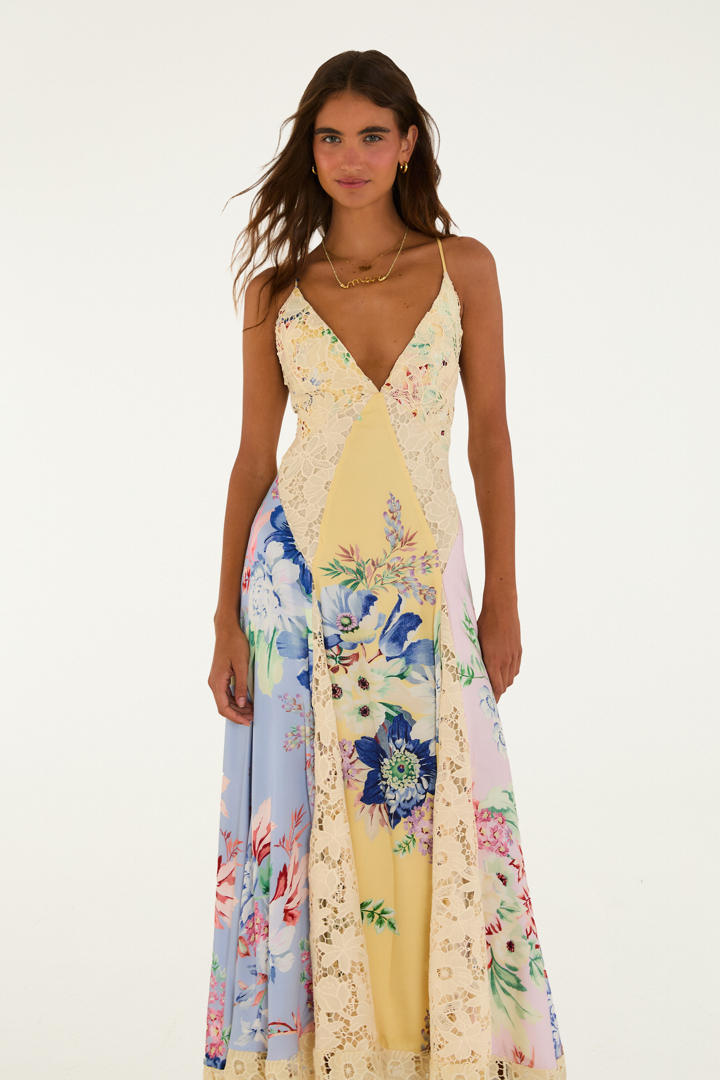 Vestido Artesanal Renda Floral Leni