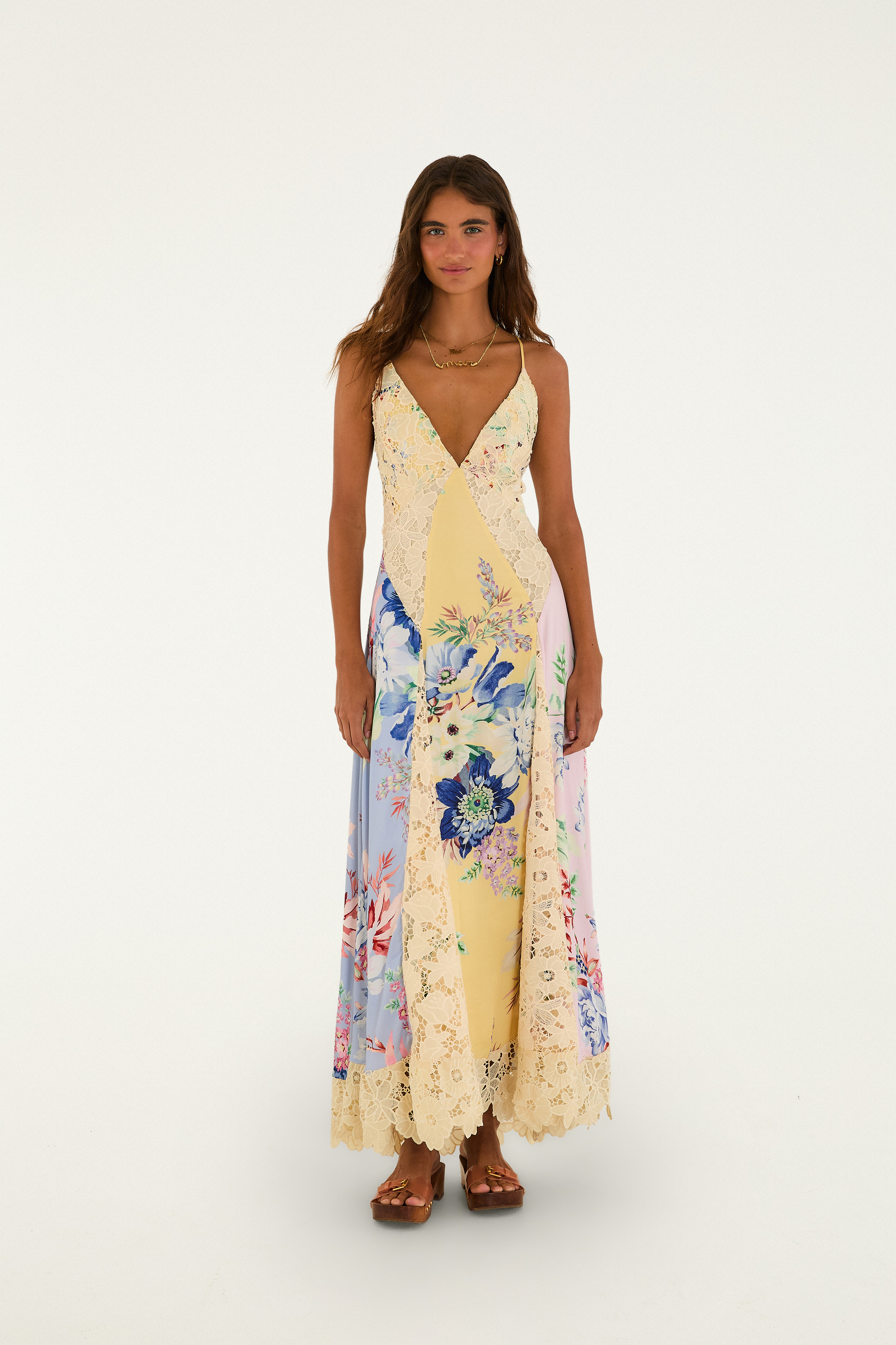 Vestido Artesanal Renda Floral Leni