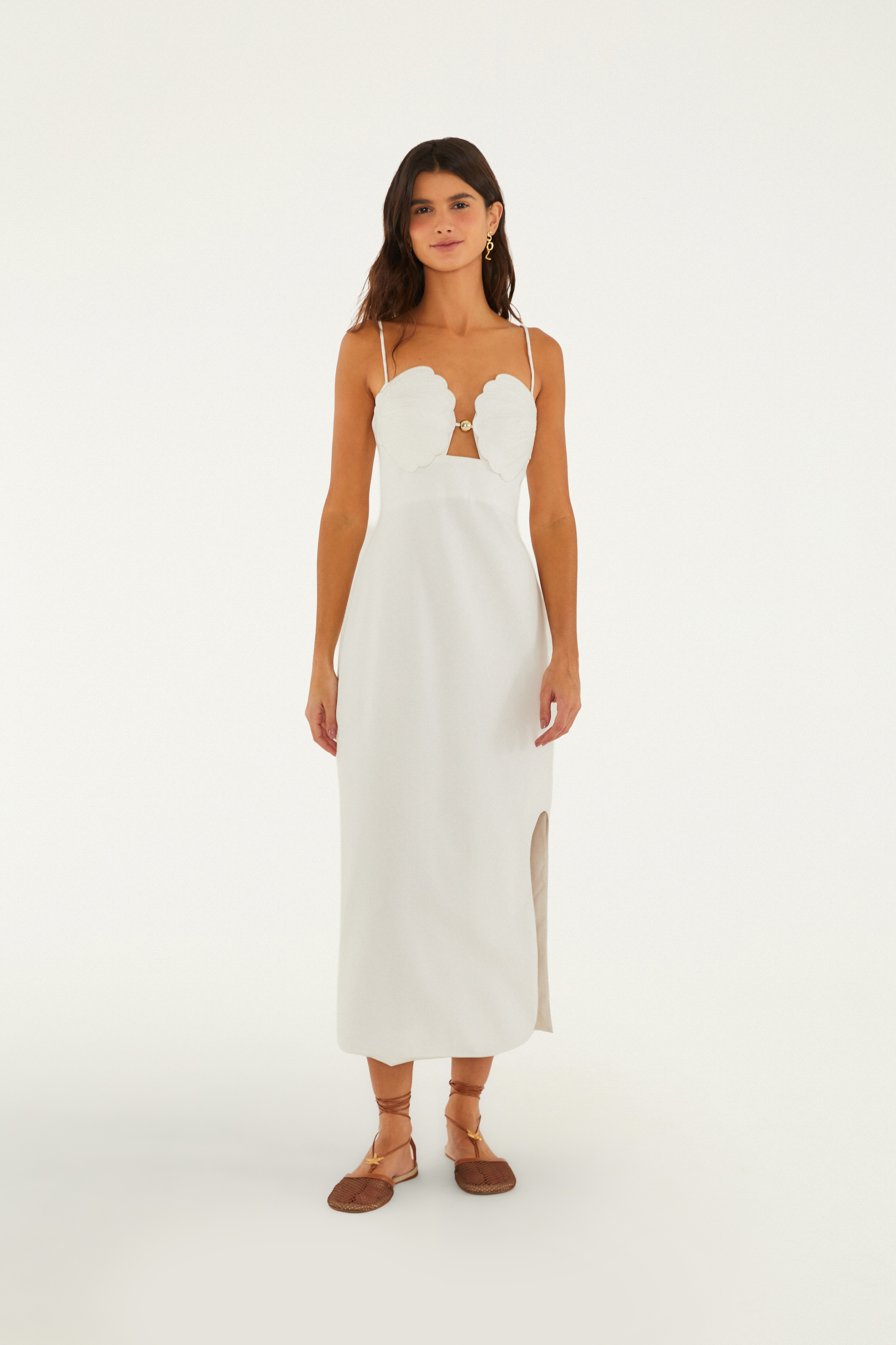 Vestido Artesanal Concha 3d