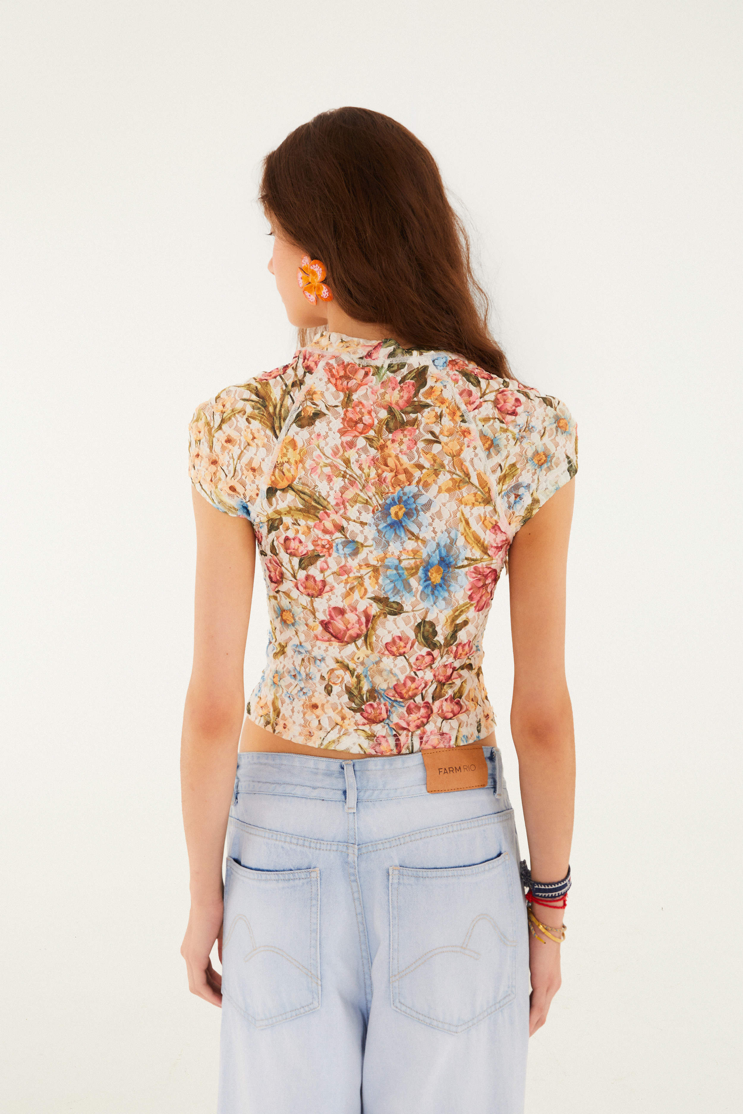 Blusa Renda Jardim Veraneio