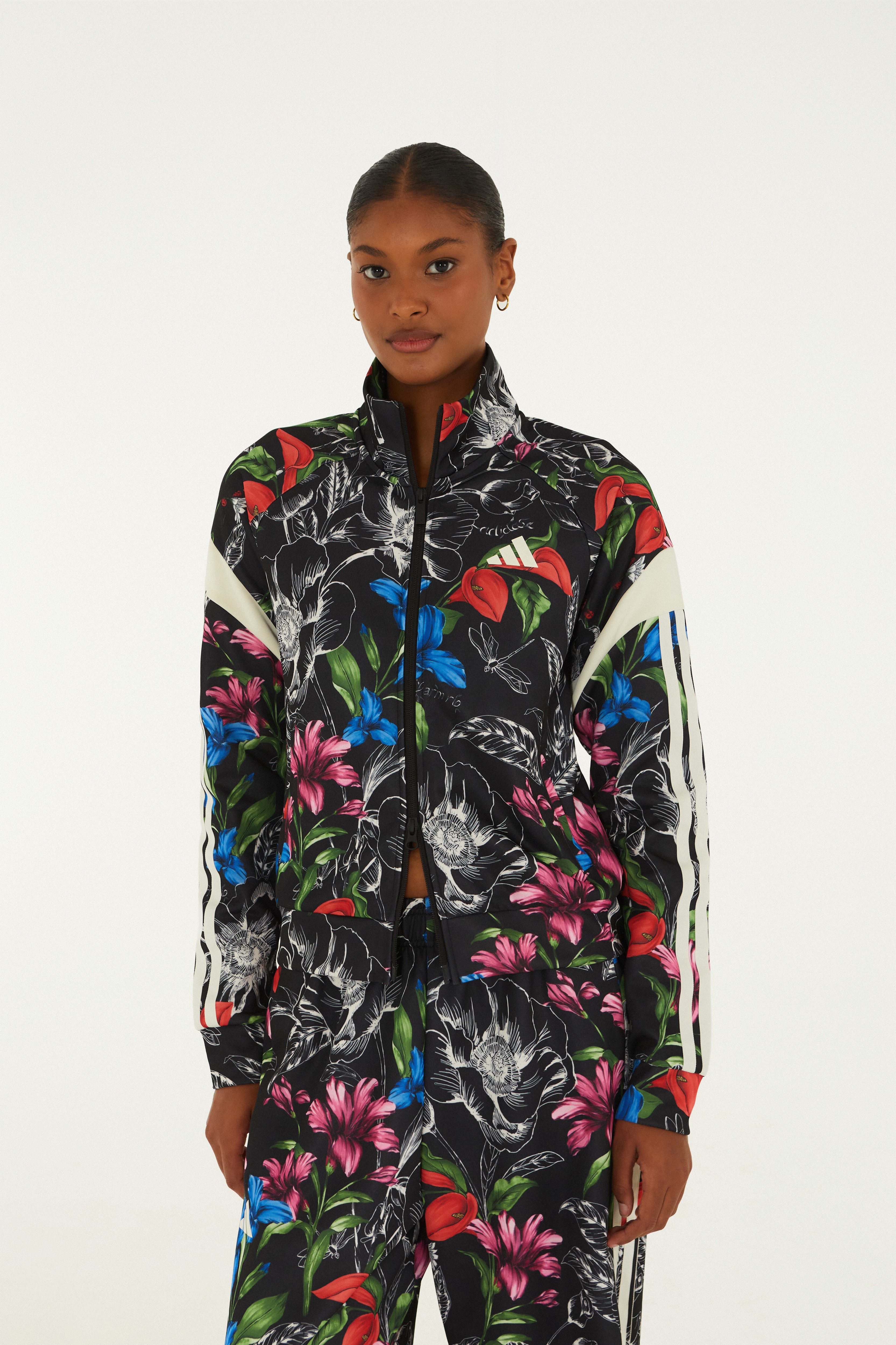 Casaco Adidas Sketch Foral Black