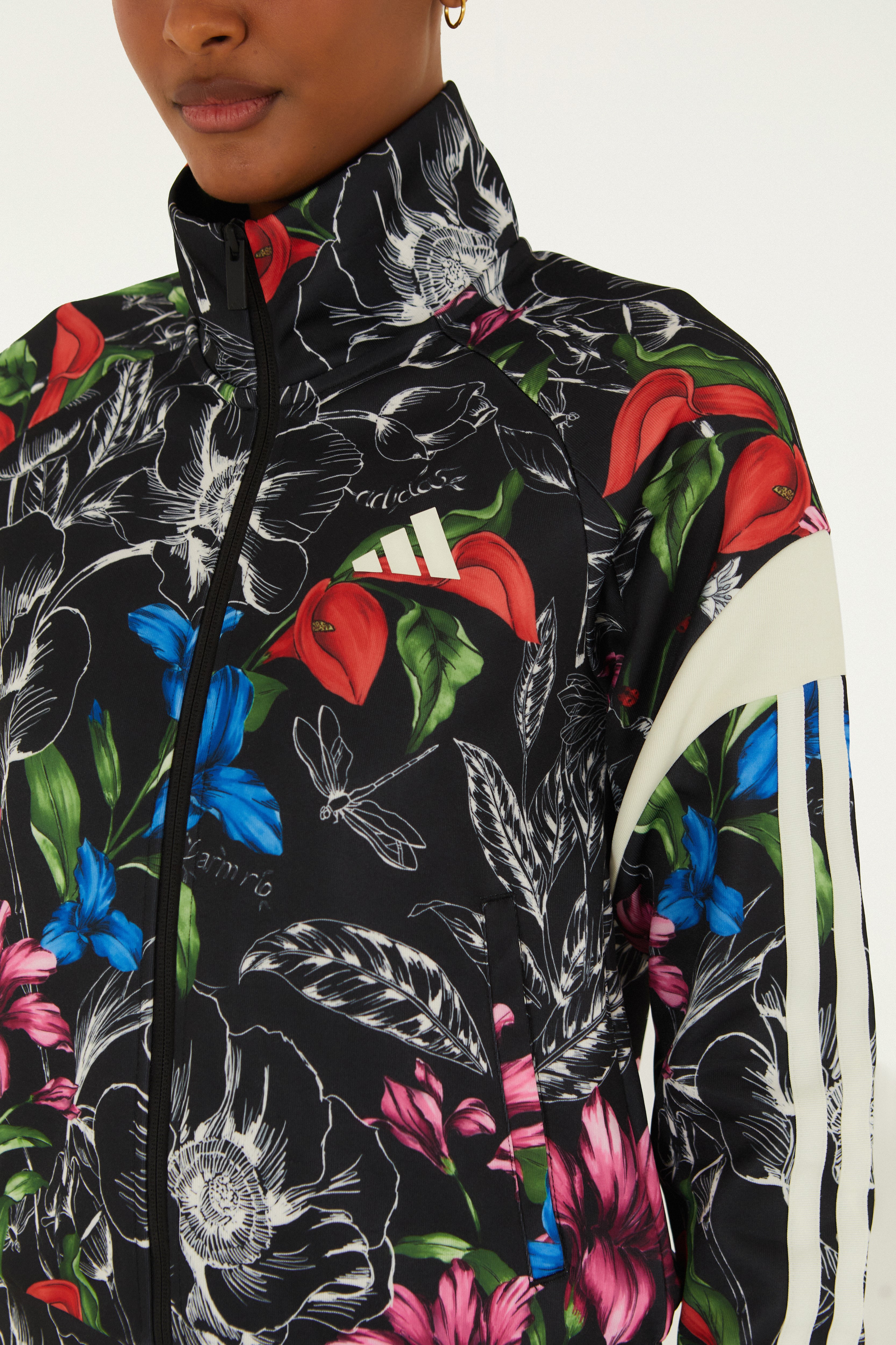 Casaco Adidas Sketch Foral Black
