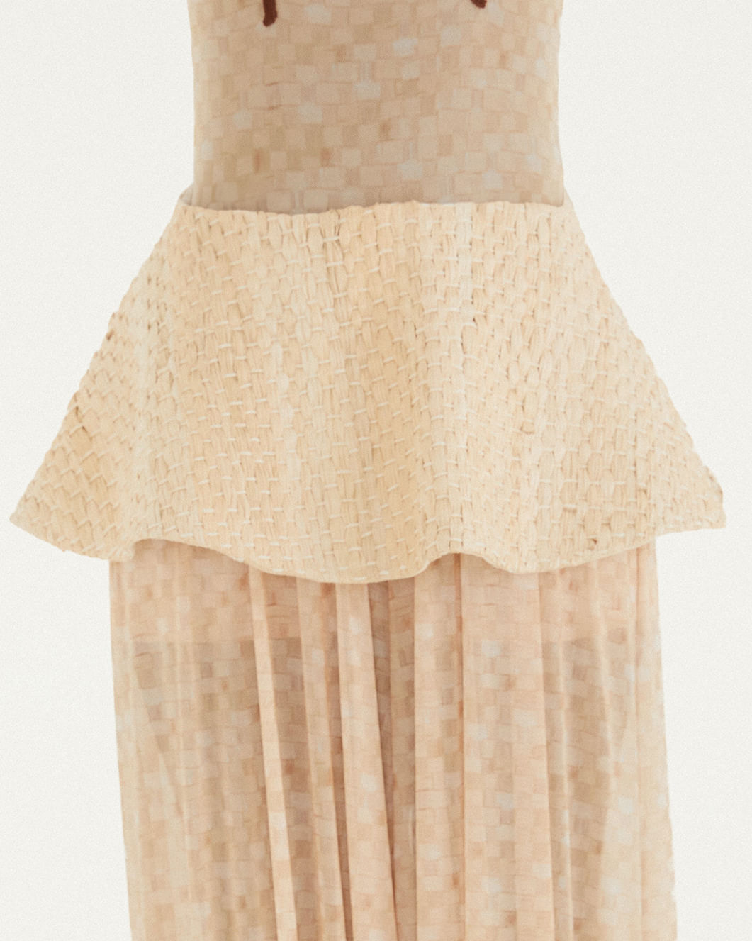 Saia Peplum Palha