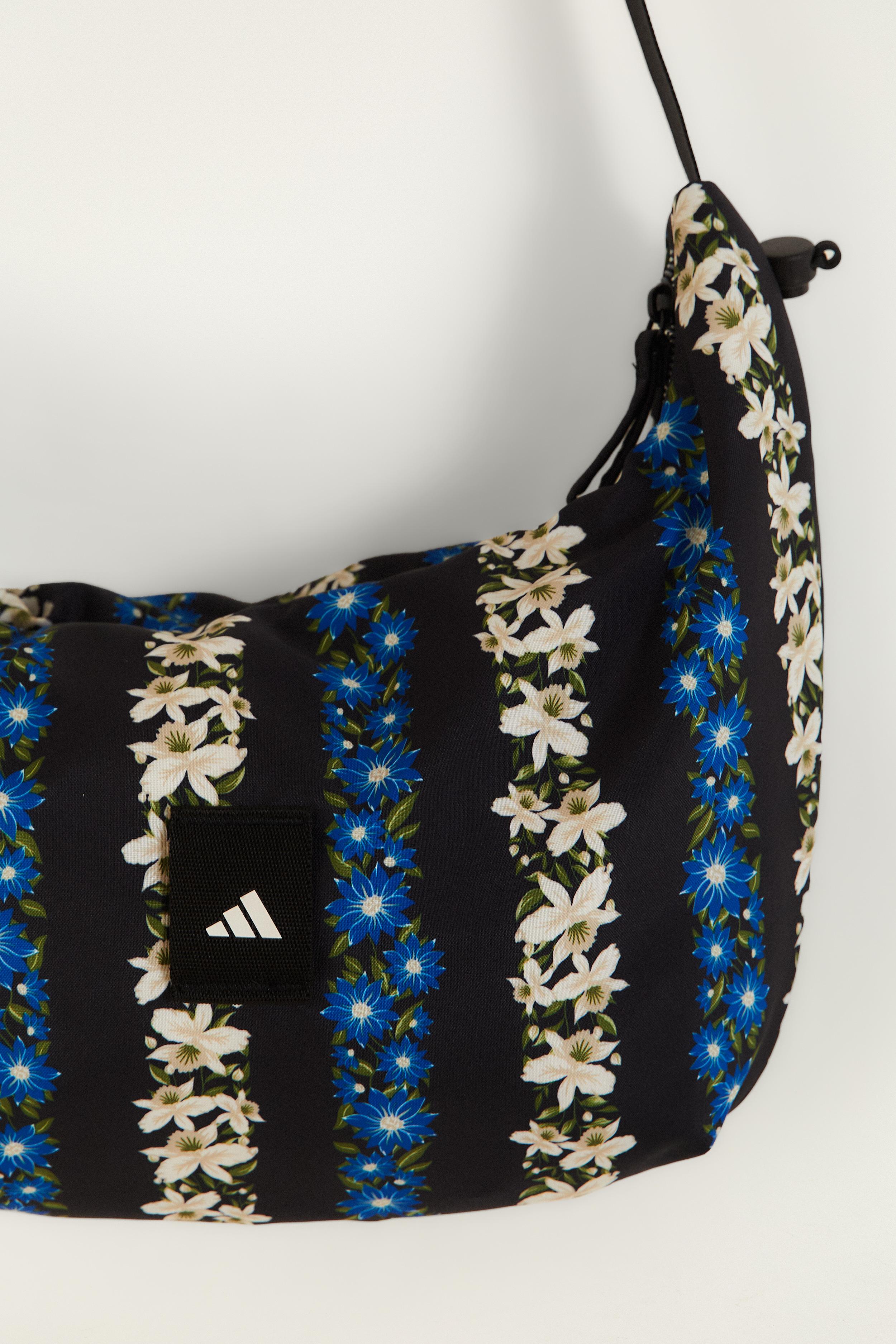 Shoulder Bag Adidas Floral Stripes Black
