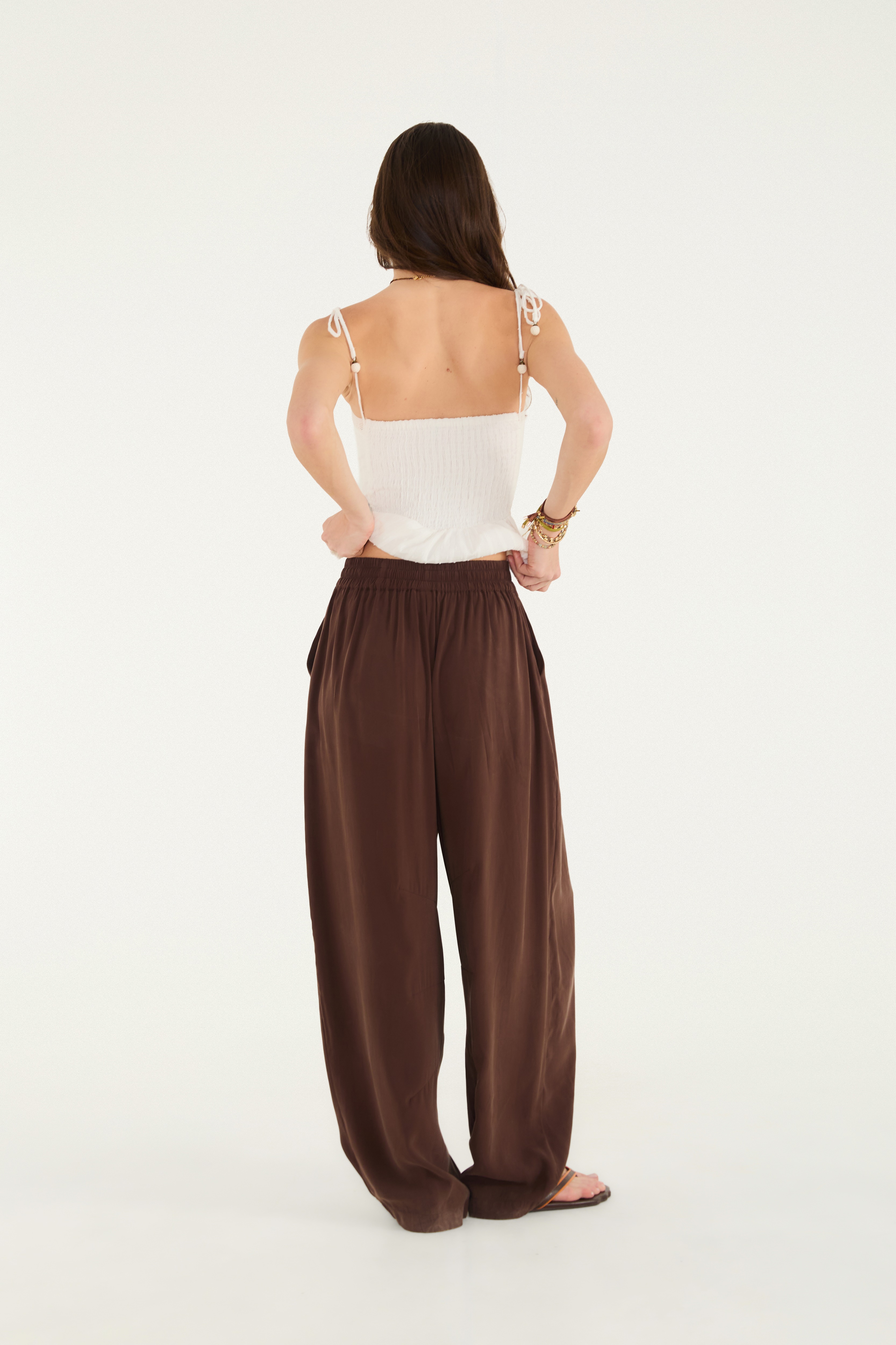 Calça Cós Elástico Amarração