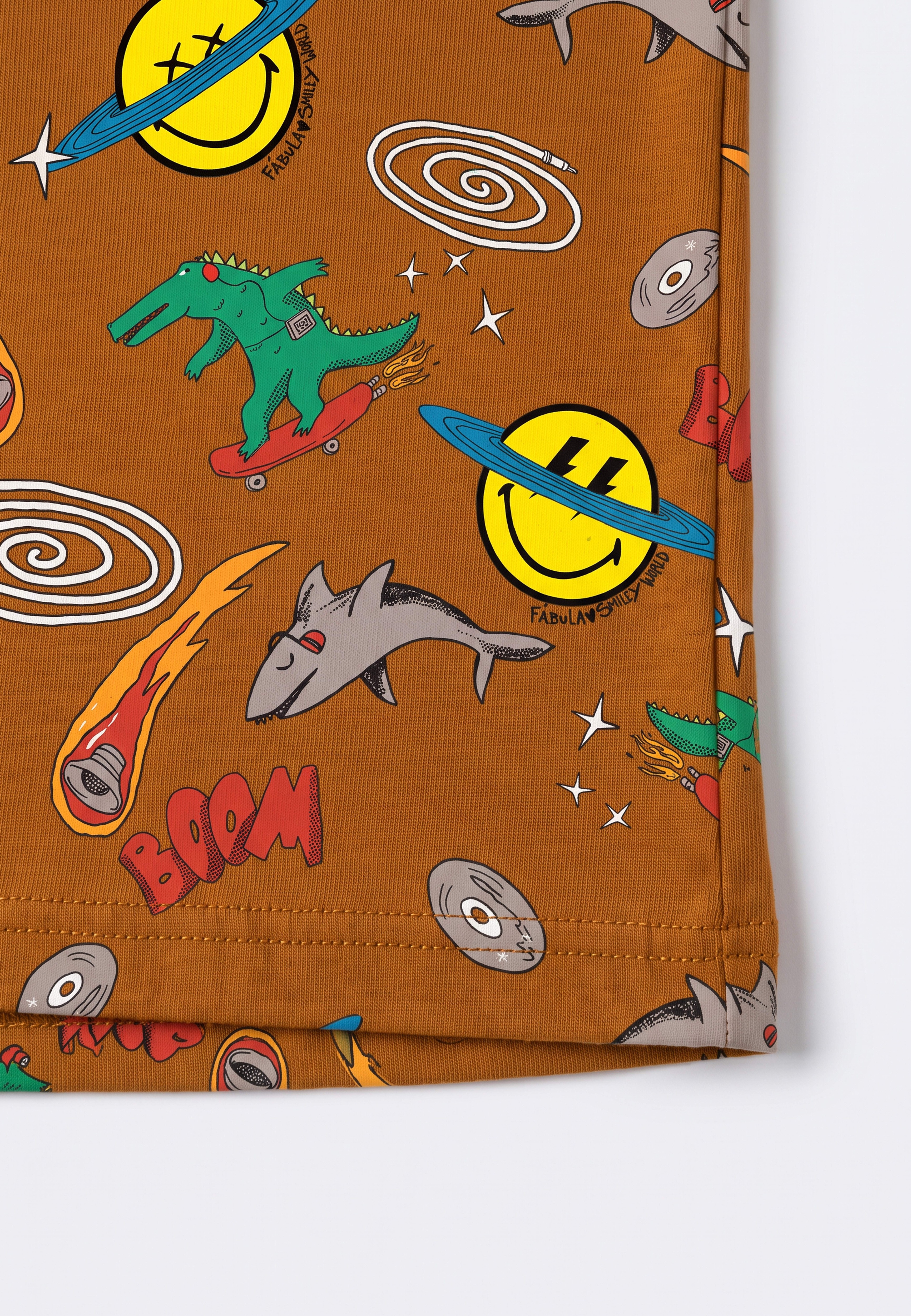 Camiseta Malha Radical Cosmico Smiley