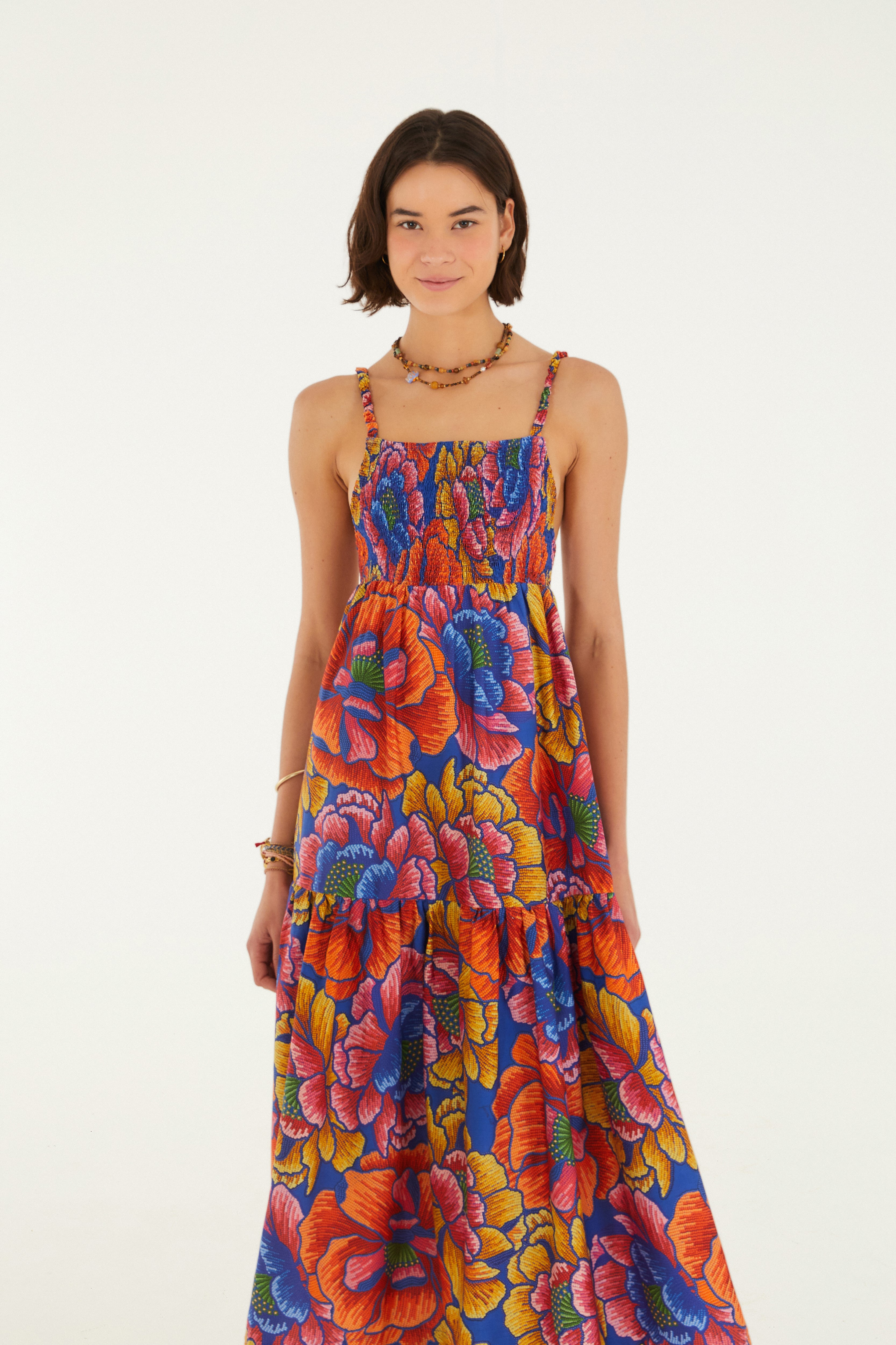 Vestido Estampado Primavera Artesanal