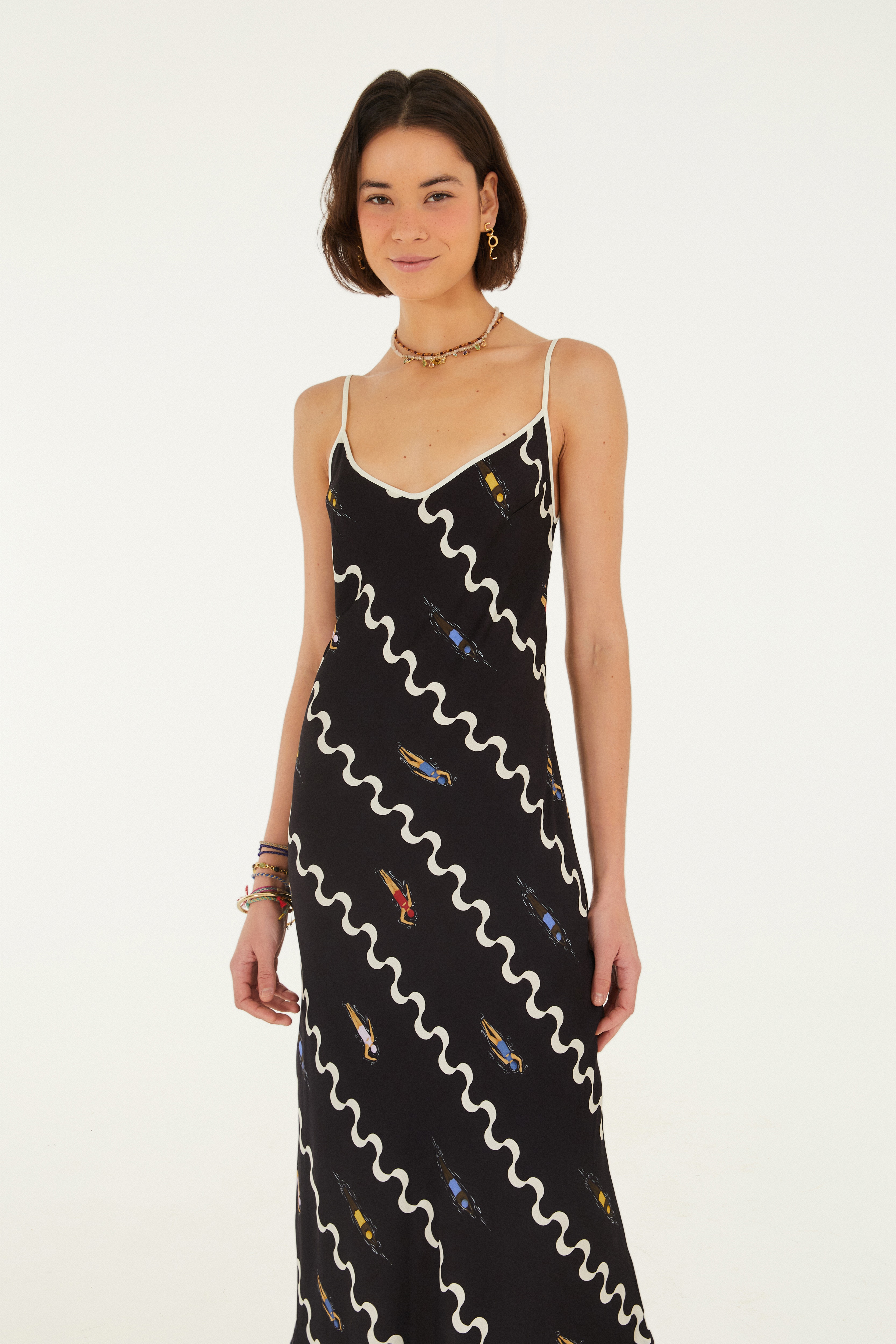 Vestido Alcinhas Nadadoras