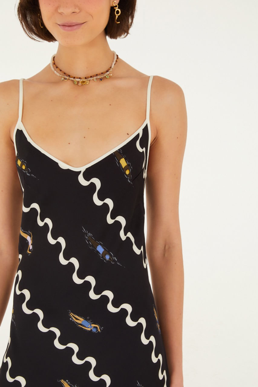 Vestido Alcinhas Nadadoras